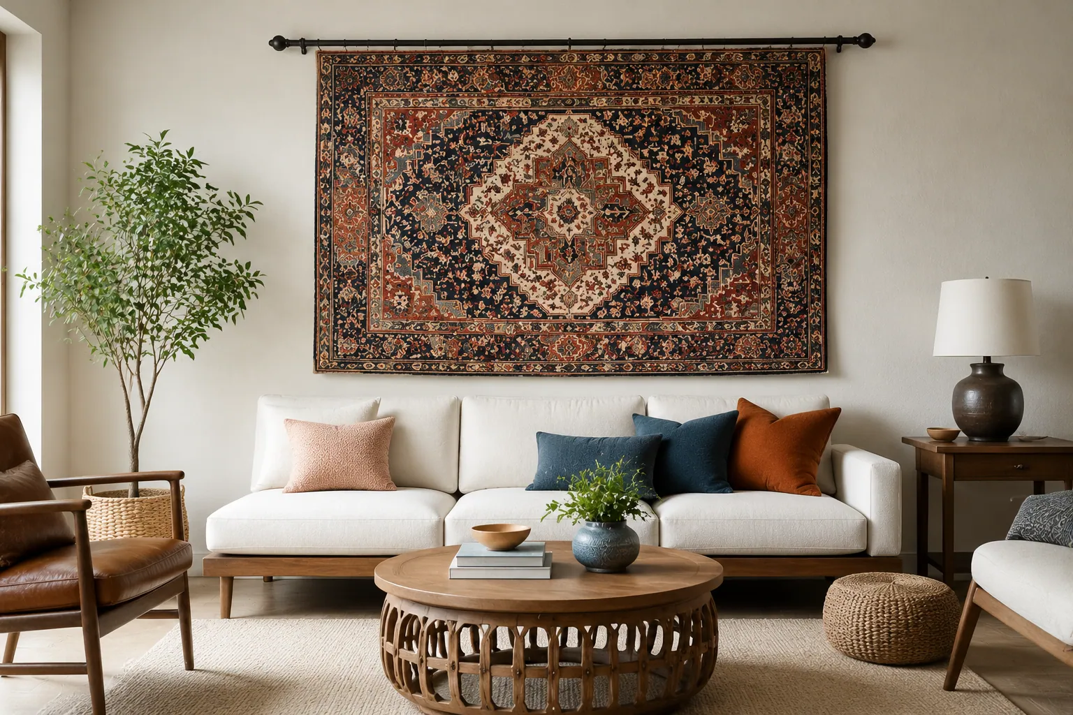 How to Hang a Rug on the Wall Without Damage or Sagging
